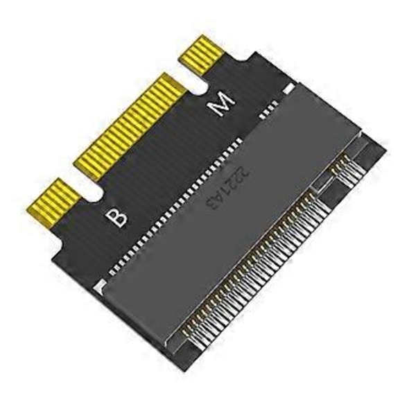 M.2 2230 till 2242 Förlängningsadapter, NGFF B+M Key NVME M-Key 2230 till 2242 Hane till Hona Förlängningsadapter för 2230mm SSD