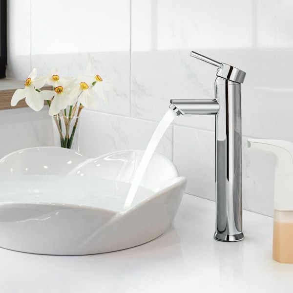 Basin Faucet, Bathroom with High Basin Mixer Tap for Bathroom Sin