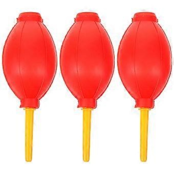 3 stk. Luftblåser Latex Ballong Luftpumpe Støvfjerner Øyevippe Extension Renser