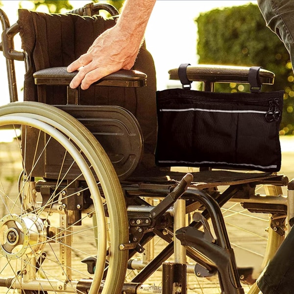 Säker rullstolsförvaringsväska, Rullstolshjälp Elderl