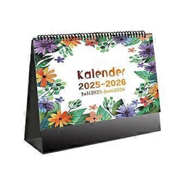 2025.7-2026.12 Kuukausittainen lahjapöytäkalenteri Englanninkielinen pöytäkalenteri koriste lahja A