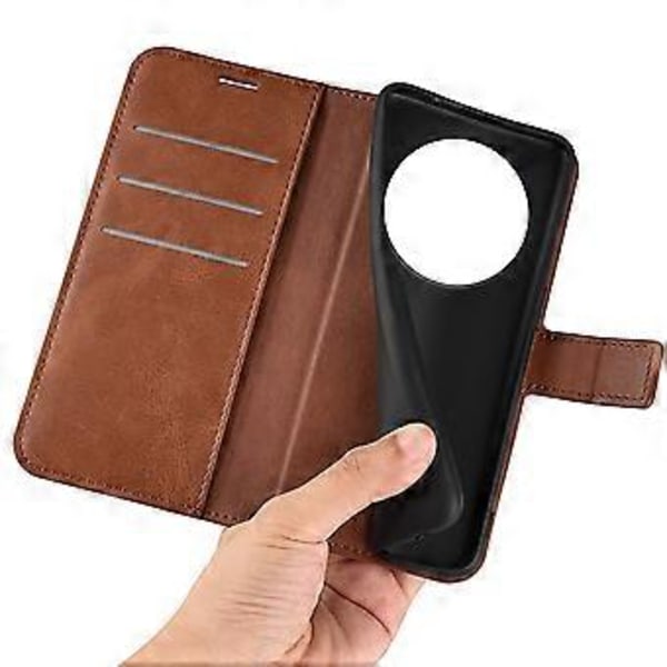 PU læder etui med magnetisk lukning og pung til Xiaomi Redmi A3/Poco C61 4G Style F