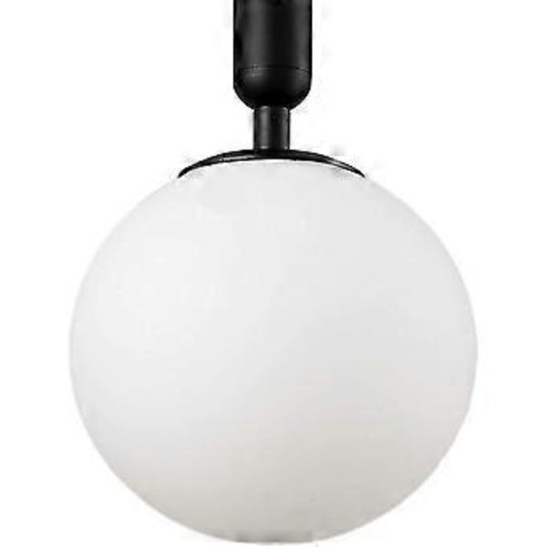 Modern vägglampa med E27 hängande glasskärm, Nordisk minimalistisk sänglampa för vardagsrum, sovrum, hall (svart bla