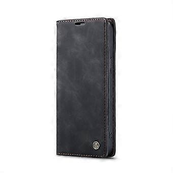Plånboksfodral för iPhone 16e CASEME 013-serien PU Läder Telefonskal Ställ Black
