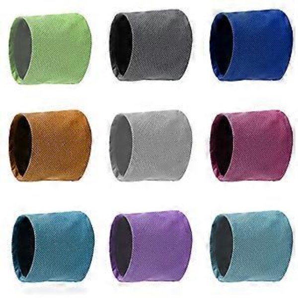 Viilentävä koiran huivi, koiran viilennyskaulus, kaulan viilentimet, koiran viilentävä bandana-kaulus, koiran jääbandana, viilentävä lemmikkibandana, järvensininen L Lake Blue L