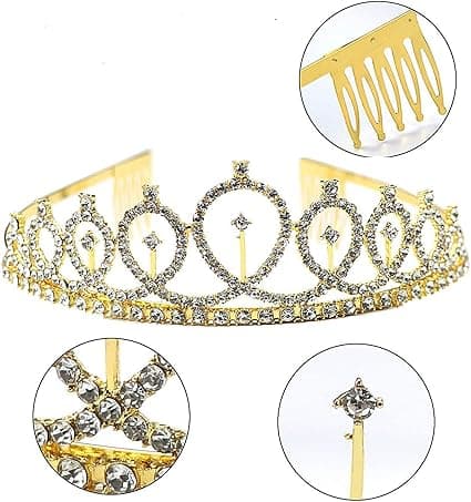 Bursdagsdronning Belte og Rhinestone Hårtilbehør Sett (G
