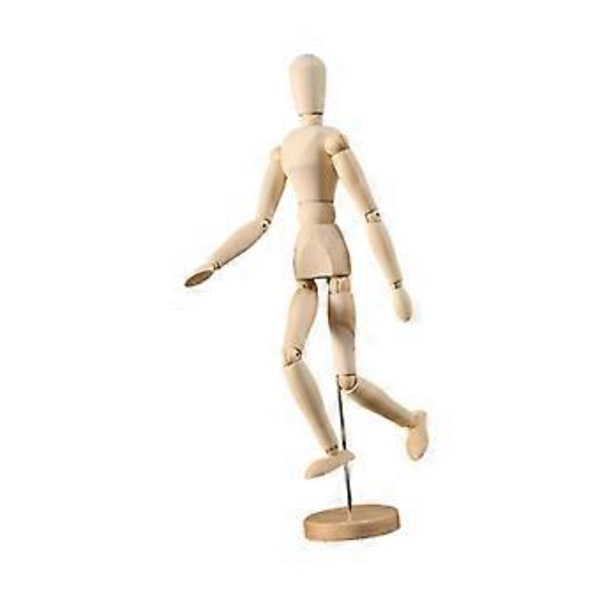 Kunstner Træ Mannequin, Træ Mandlig Mannequin, Dukke Ornament Stand, Figur Model, Leddelt Mannequin, Fleksible Kropsled til Kontor (XL) XL
