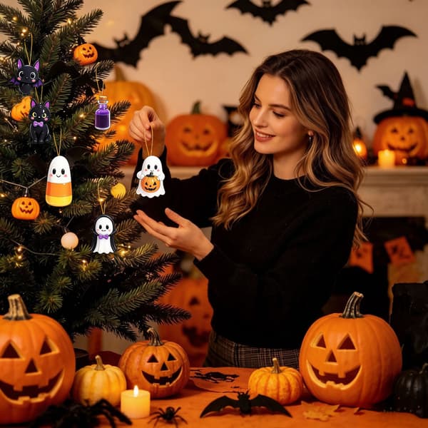 2026 Ny Halloween Spøgelse Overraskelsesboks 2D Legetøj Julekalender