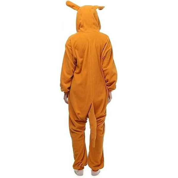 Flerkaraktär Djur Hooded Pyjamas Jumpsuit Cosplay Kostym.M.Känguru Kangaroo M