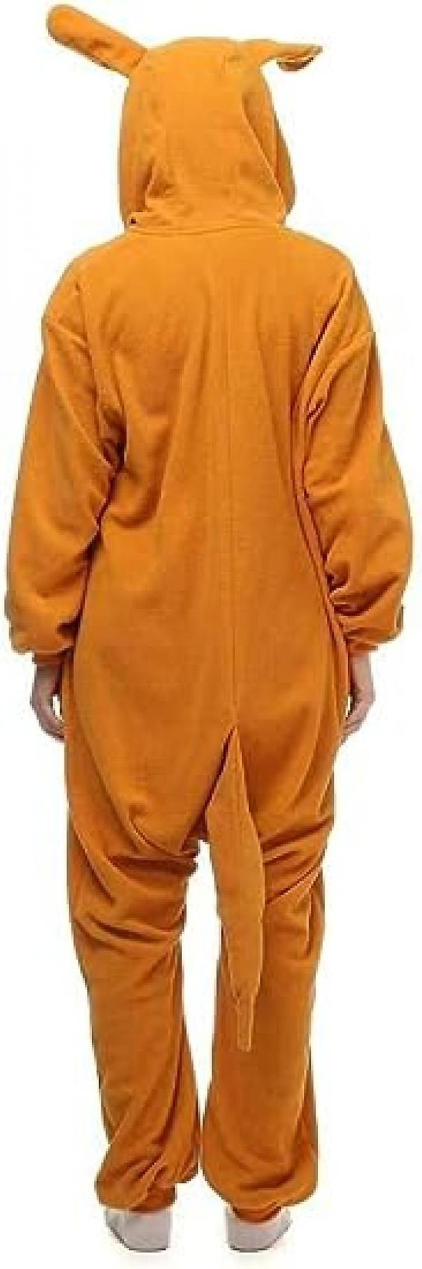 Flerkarakter Dyrehette Pyjamas Jumpsuit Cosplay Kostyme.M.Kangaroo Kangaroo M
