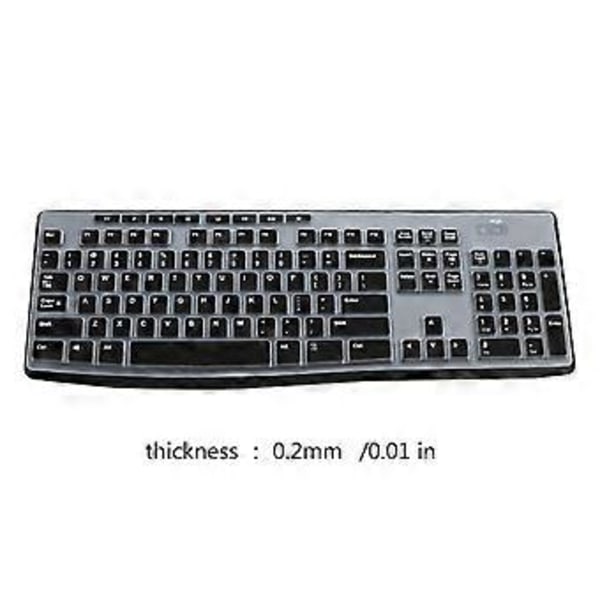 Silikone Tastatur Beskyttelsesfilm til K200 K260 K270 K275 Laptops Beskytter Mod Spild og Forbedrer Holdbarheden - Sort Black