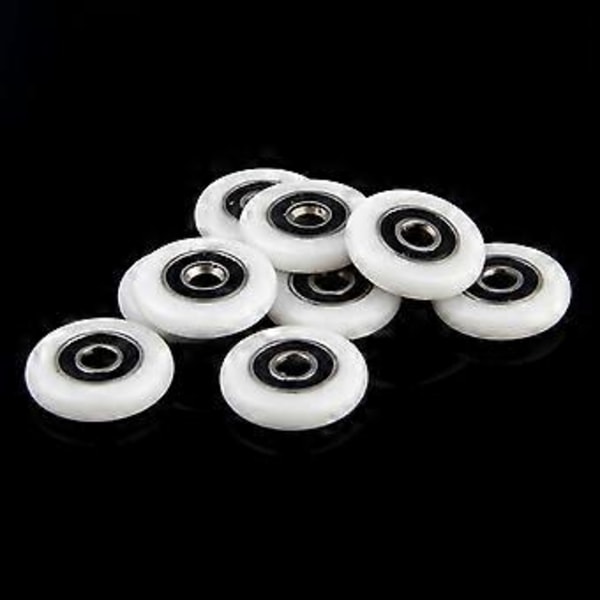 8 stk. 23 mm Dusjdør Ruller Løpere Hjul Messing Enkeltdør Ruller Skyvedør Hjul Løper Trinse Dusjdeler