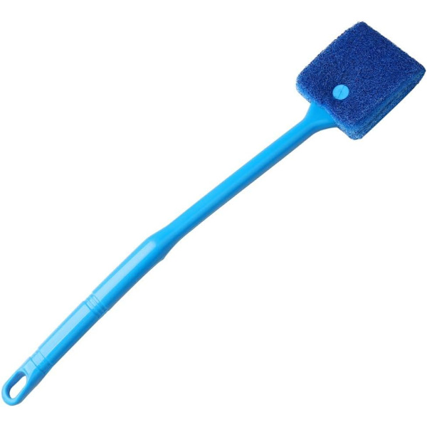 Blå-1 stk. Svampe Fisketank Rengøringsbørste 40CM Dobbeltsidet Fisk