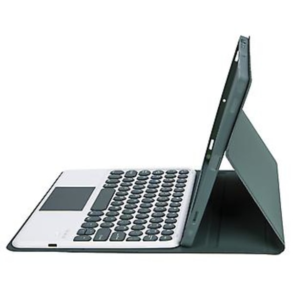Tangentbord + Läder För Samsung Galaxy Tab A8 10.5 2021 Mörkgrön Dark green