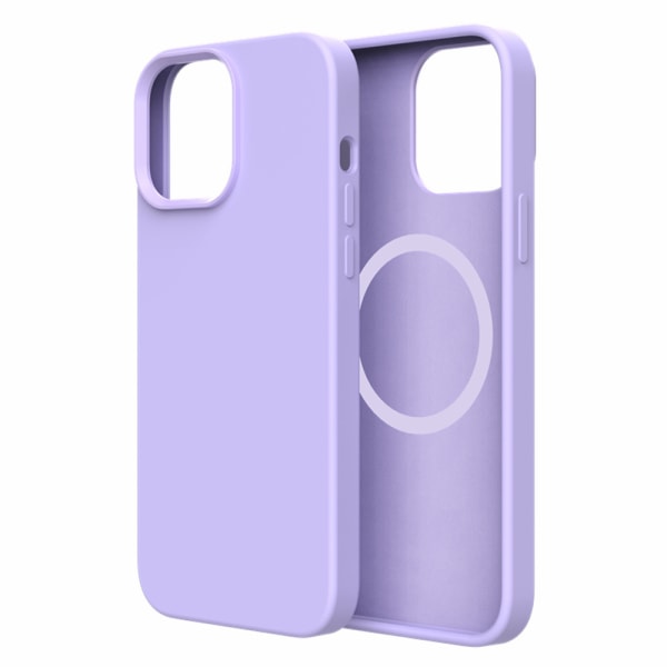 Designet for iPhone 13-deksel, lilla silikon Ultra Slim Shockpro