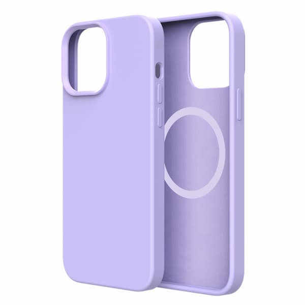 Designet til iPhone 14 Cover, Lilla Silikon Ultra Tynd Shockpro