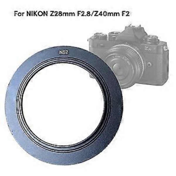 Metall Motljusskydd för Z 28mm F2.8/Z 40mm Objektiv Kameralinsskydd LH-N52 för Z7II Z6II Z8Z50 Blockera Ströljus