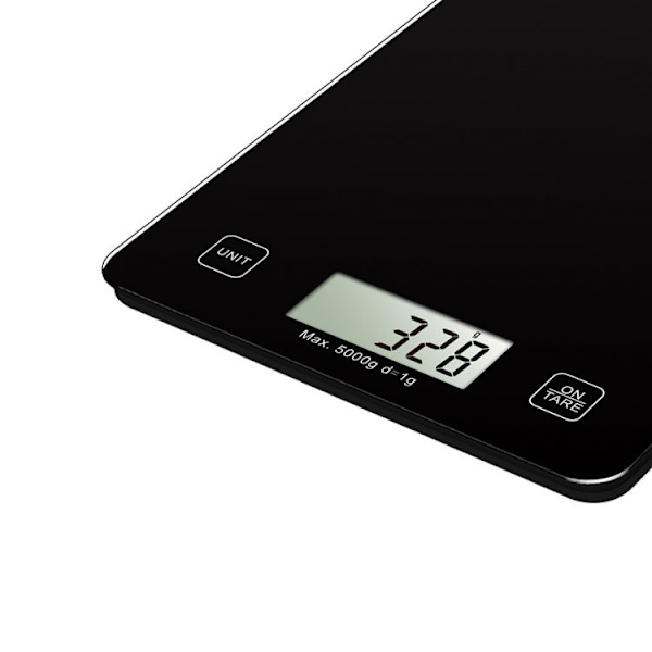Kökssvåg, tarafunktion, vätskeomvandling, ultratunn, 5 kg