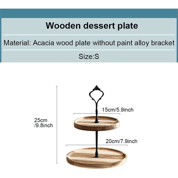 Cupcake Stativ, 2-trinns Cupcake Stativ Tre Serveringsbrett Cupcake Til