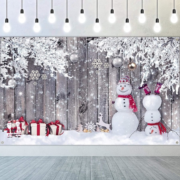 Julebaggrund til fotografering, stof træ baggrund vinter