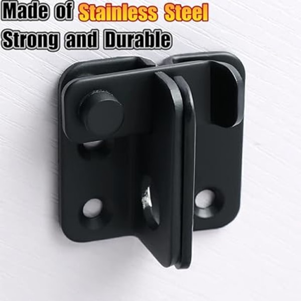 (Pakke med 2) Flip Latch Gate Latches Slide Bolt Latch Safety Door