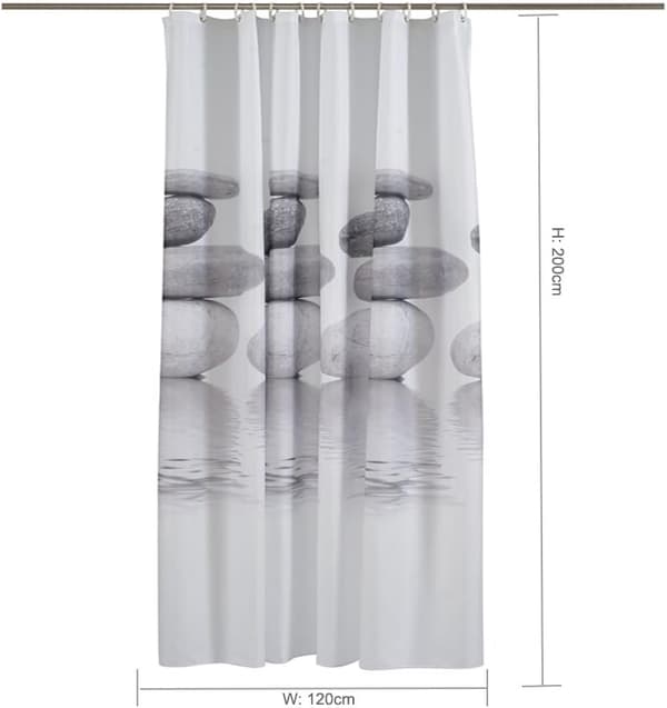 120CMx200CM - Duschdraperier, Tyg Duschdraperi, Mögelbeständig
