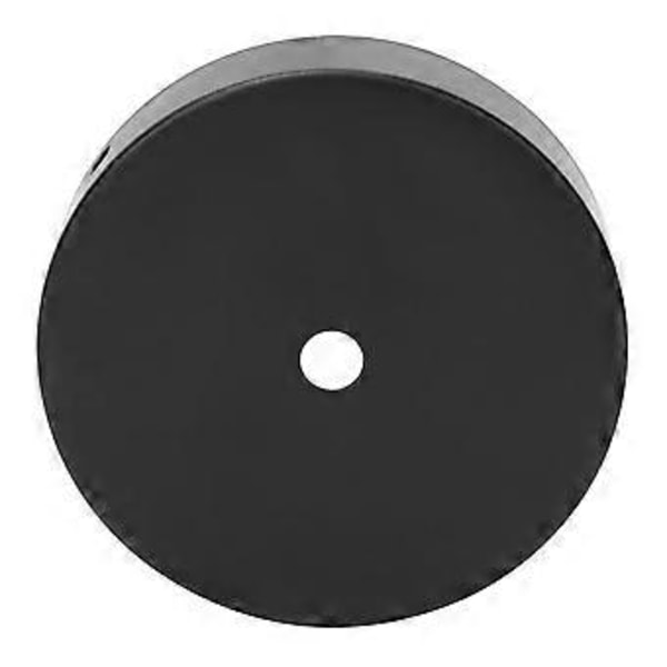 Aluminium Rund Form Taklampa Lampfot Glödlampshållare DIY Ljustillbehör Svart