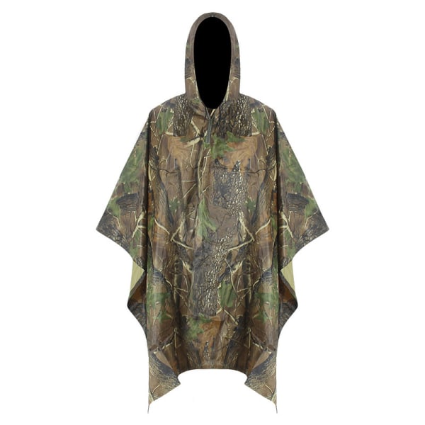Maple leaf camouflage farve, vandtæt poncho hætte 140 * 200 cm,