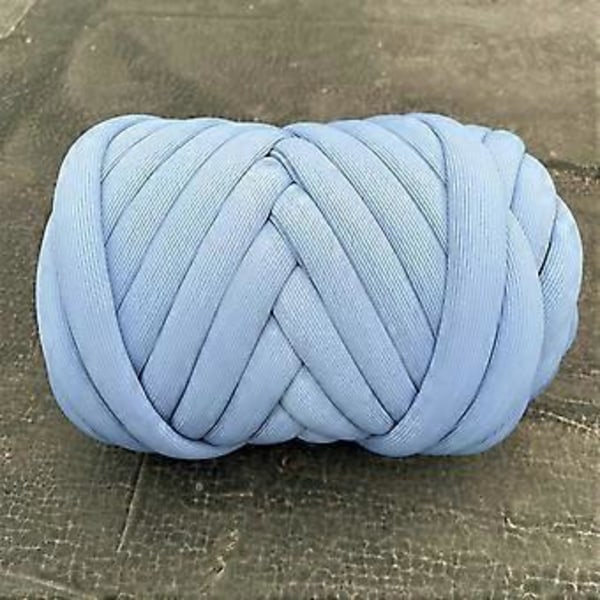1000G Paksu Lankajumbo Putkimainen Lanka DIY Painolanka Käsineulonta Virkkaus Käsivarsi Neulottu Lanka Paksu Lanka Hattuihin Koreihin Lemmikkisänkyyn Kudonta Huivi Vaaleansininen Light Blue