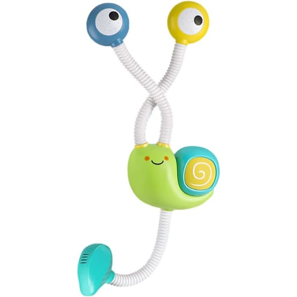 Grön baby badleksak, duschhuvud leksaker snigel badkar bad spel W