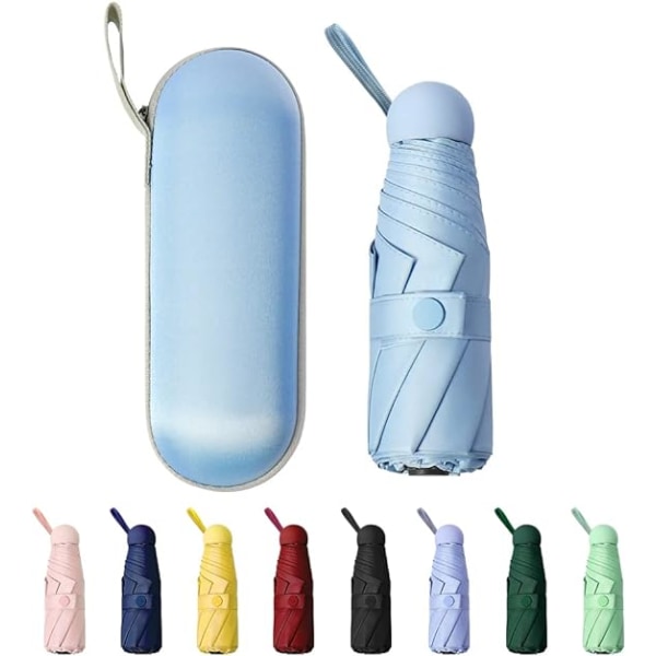Mini Vindtæt Foldbar Rejse Paraply, Sol & Regn Paraplyer, Com