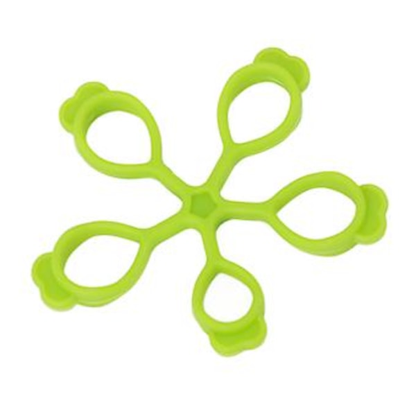 Silikone Fingerstrækker Blomsterform Springback Dekompression Håndgreb Forstærker til Kontor Udendørs (Grøn 4 kg) Green 8.8lb