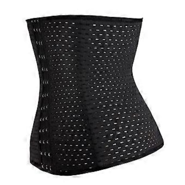 Åndbar talje-abdominal korset bælte Body Shaper Trainer XS(Sort XS) Black XS