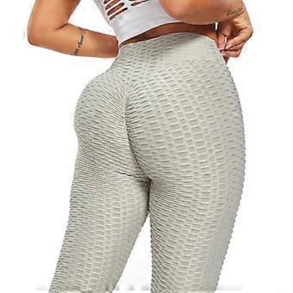 Bubbel Höft Butt Lyft Anti Cellulit Leggings för Kvinnor, Hög Midja Träning Magekontroll Yoga Tights (stil679)