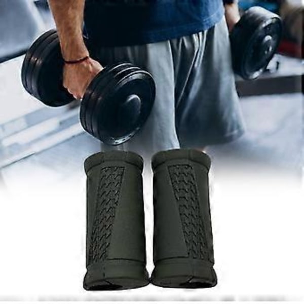 Hantelgrepp Resin Grepp, 2 st Viktlyftstång Grepp för Biceps Triceps och Underarm Hantelgrepp för Armträning