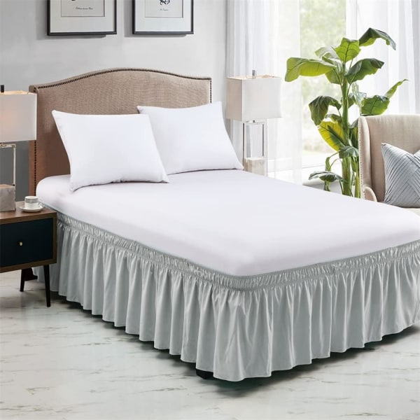 Flying elastic polyester bed skirt, elastic bed skirt, bed skirt,