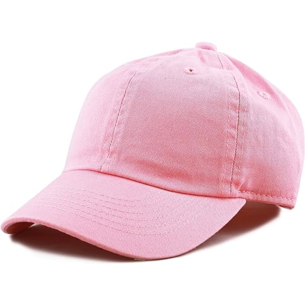 Pink hat Ensfarvet hat forår og sommer solskygge baseball cap