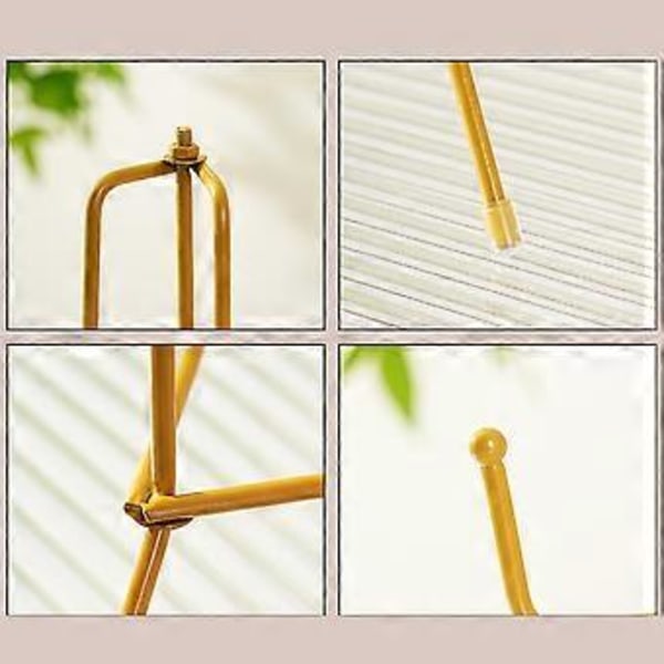 Metall Fotoram Ställ Minimalistisk Design Multifunktionell Easel Hållare Omfattande Användning i Vardagen Gold 6inch