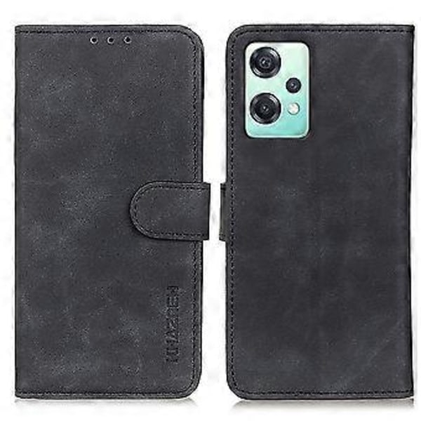 Retro Tekstur Læder Etui Til OnePlus CE 2 Lite 5G Black