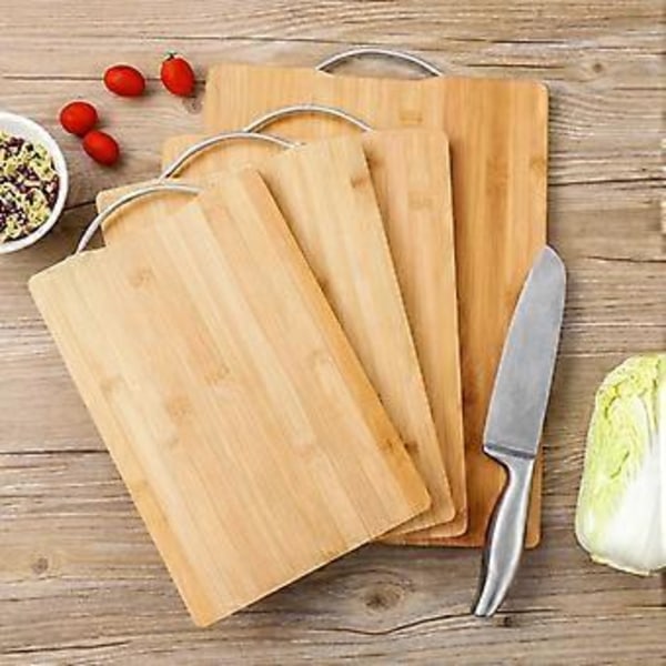 Alpint bambu skärbräda hushållsskärbräda köttbräda massiv trä skärbräda frukt skärbräda