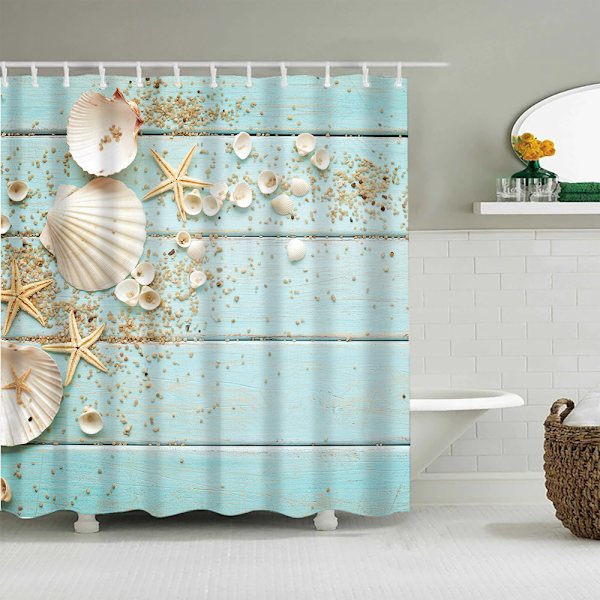 Mildew Proof Bade- og Bruseforhæng 80cm*180cm 1 Stykke Beautifu