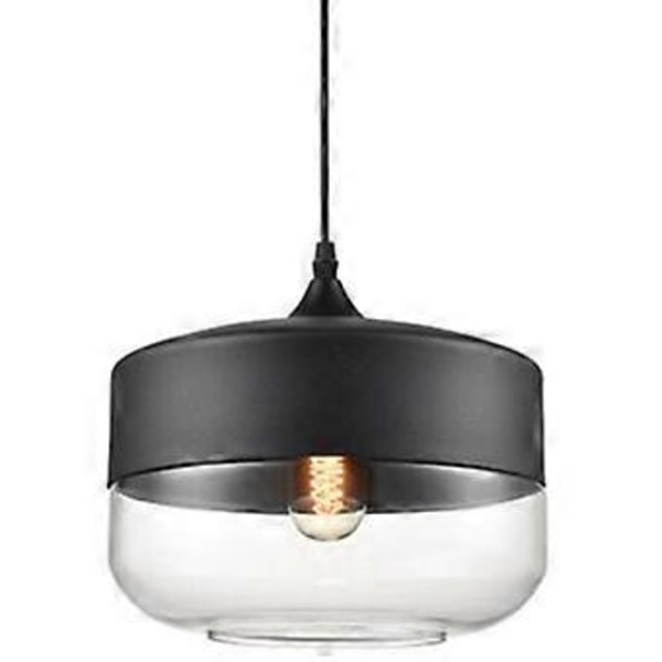 Pendeldesign Retro Vintage Moderne Transparent, Lysekrone Glasskjerm Justerbar Ledning Lampe Spisestue Soverom Sa