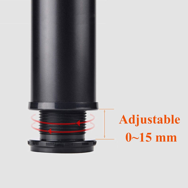 4 Justerbare Sorte Ben 150mm Høyde Tykke Skapben Bord L