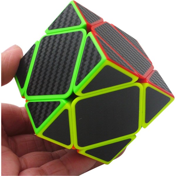 Skewb Puzzle Cube Ny Cubo Super Hurtig Kulfiber Sticker