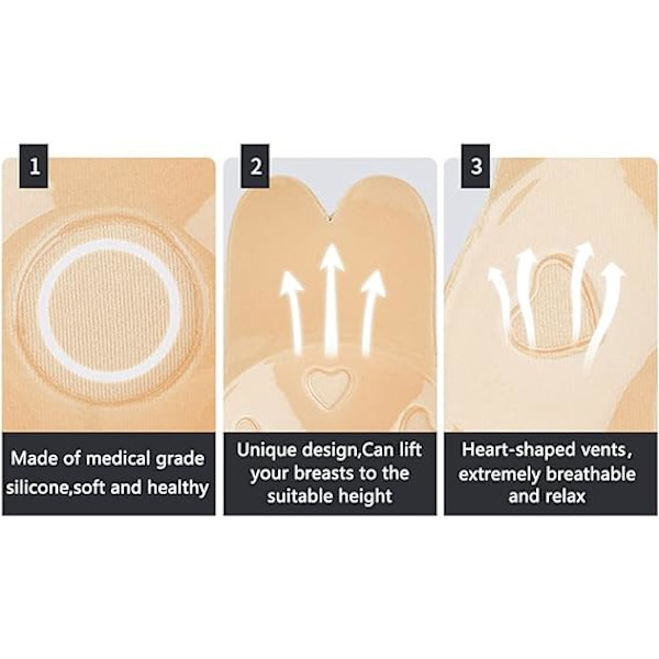 CD Invisible Bra Gathering Adhesive Silicone Strapless Bra Adhes