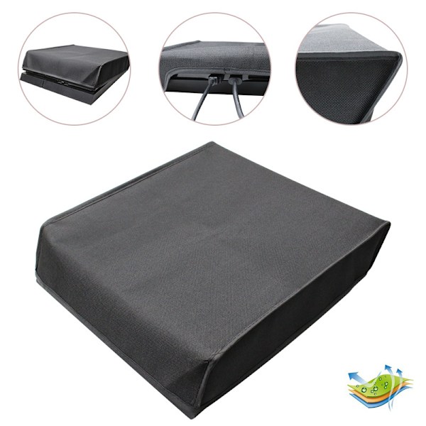 1 stk. (SVART) Støvdeksel for PS4/ PS4 slim konsoll, beskyttelse for