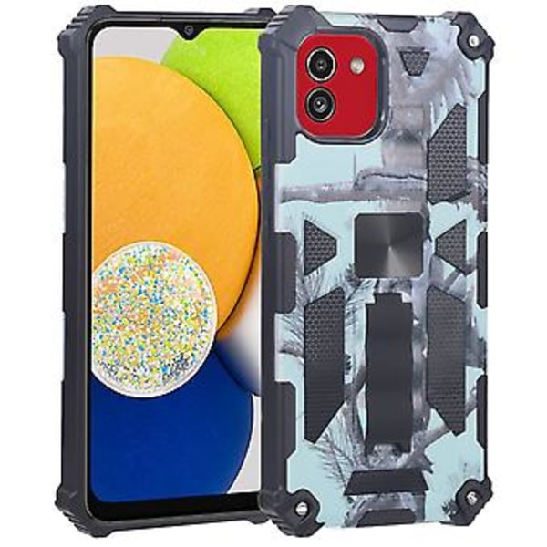 TPU+PC Skal För Samsung Galaxy A03 EU 164mm Mint Green