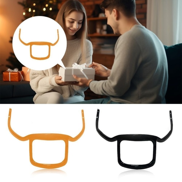 1-delad set med orange, kam, skäggkonturplotter, skäggmall
