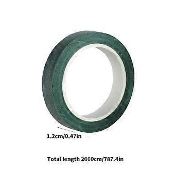 2 stk. Blomstertape i lysegrøn DIY Blomstertape Håndværkstape 20 m Længde Blomstertape til DIY Projekter & Blomsterkreationer lysegrøn light green