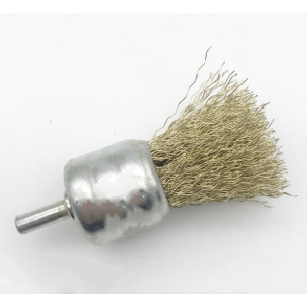 Pack of 1, 6x30 copper plated wire brush, corrugated stainless st